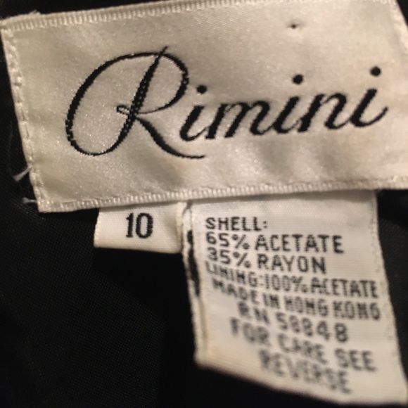 Rimini Black Velvet Dress With Rhinestone Moon Off The Shoulders Circa 1980s - Picture 2 of 9